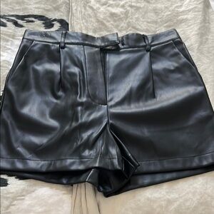 Steve Madden Black High Waist Shorts